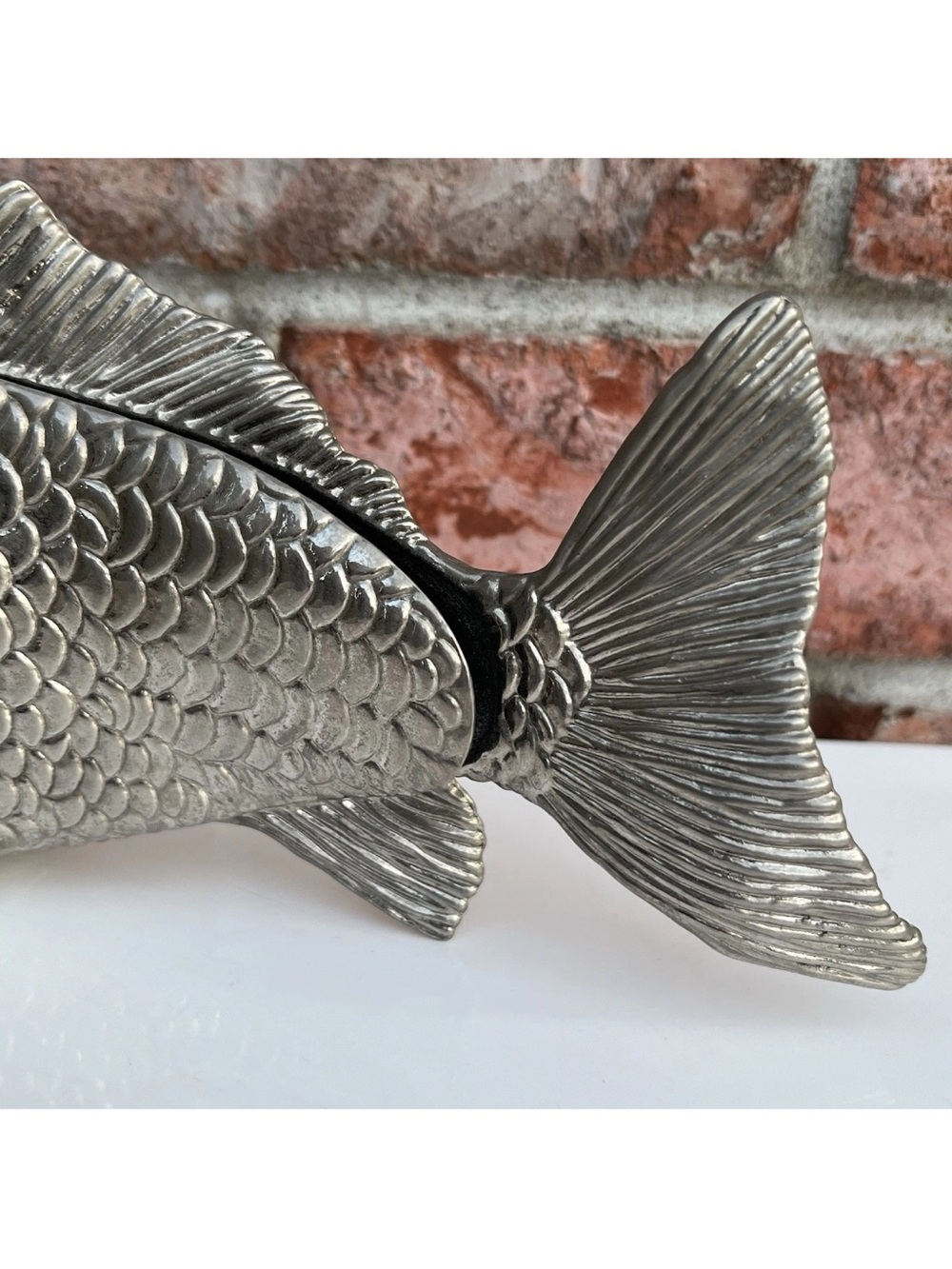 Vintage Regal Silver Plated Fish Napkin Holder Modello Depositato Made In Italy - Picture 4 of 16